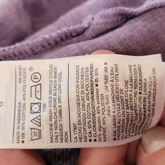 Old Navy Purple Hoodie Size Large - Picture 10 of 11